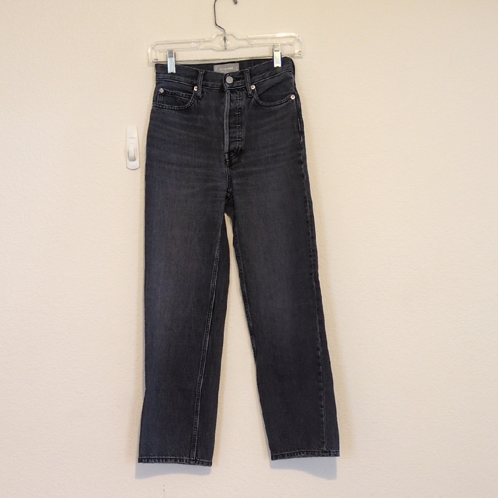 Everlane The 90s Way High Jean High Rise Faded Black 🖤 sz 23 -measures to sz 26